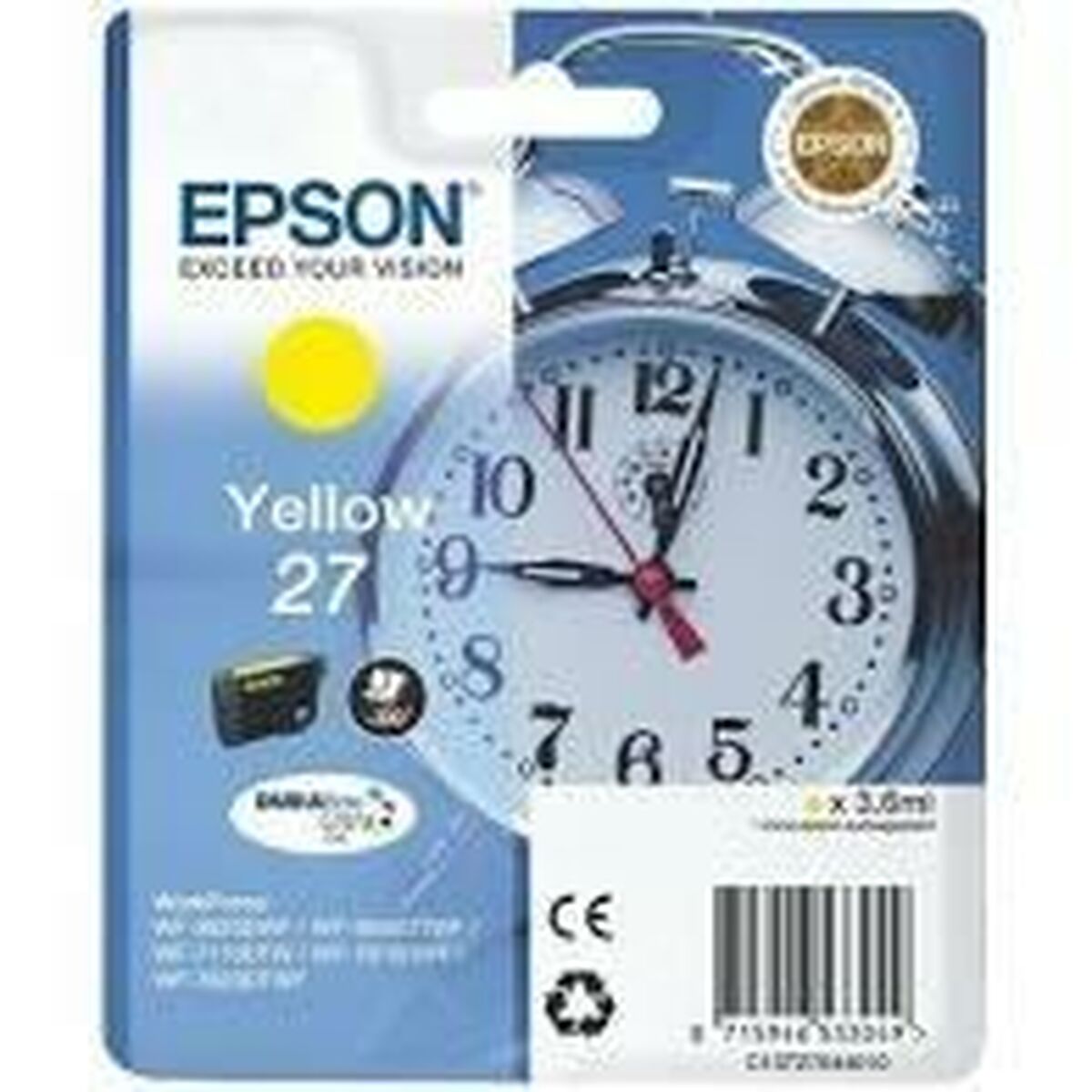 Original Ink Cartridge Epson 27 Yellow Original Ink Cartridge Epson 27 Yellow