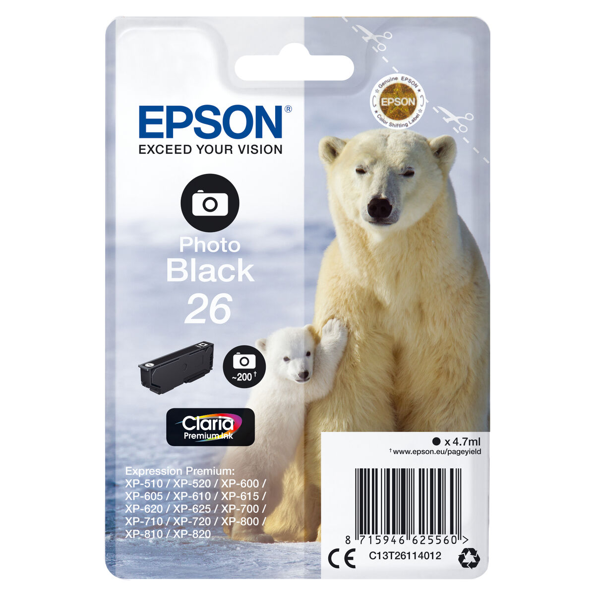 Original Ink Cartridge Epson 235M260 Black Original Ink Cartridge Epson 235M260 Black