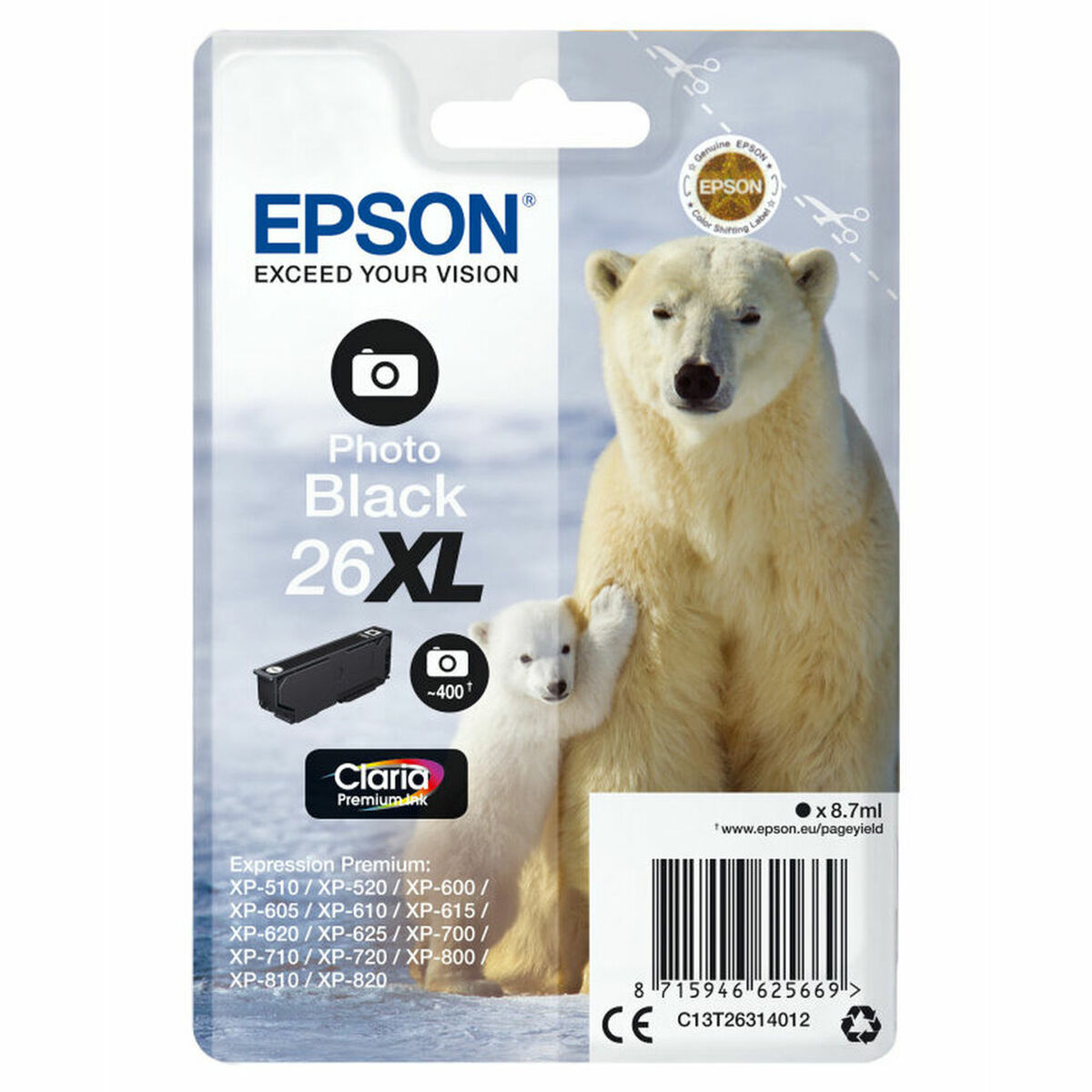 Original Ink Cartridge Epson 26XL Black Magenta Original Ink Cartridge Epson 26XL Black Magenta