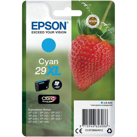 Original Ink Cartridge Epson 29 XL Cyan (10 Units) Original Ink Cartridge Epson 29 XL Cyan (10 Units)