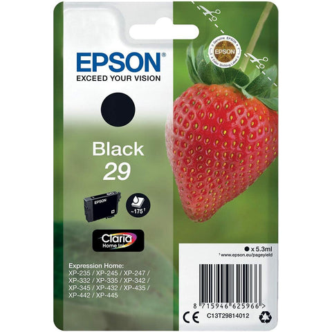 Original Ink Cartridge Epson 29 XL Black (10 Units) Original Ink Cartridge Epson 29 XL Black (10 Units)