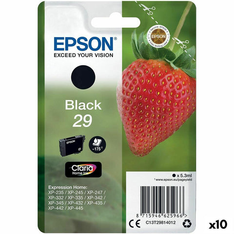 Original Ink Cartridge Epson 29 XL Black (10 Units) Original Ink Cartridge Epson 29 XL Black (10 Units)