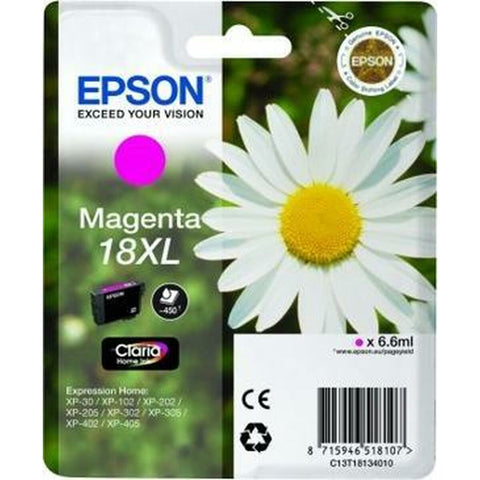 Original Ink Cartridge Epson  Nº18XL Magenta (10 Units) (1 Unit) Original Ink Cartridge Epson  Nº18XL Magenta (10 Units) (1 Unit)