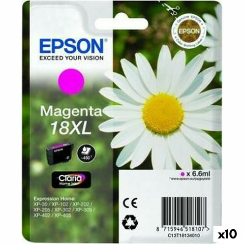Original Ink Cartridge Epson  Nº18XL Magenta (10 Units) (1 Unit) Original Ink Cartridge Epson  Nº18XL Magenta (10 Units) (1 Unit)