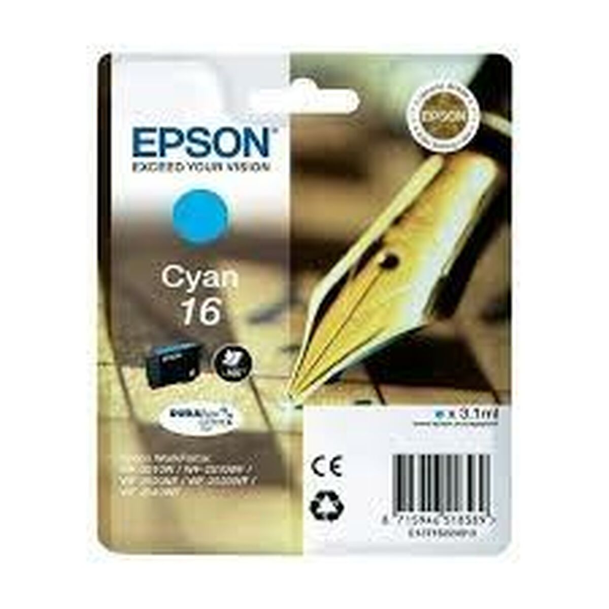Original Ink Cartridge Epson 16 Cyan (10 Units) Original Ink Cartridge Epson 16 Cyan (10 Units)