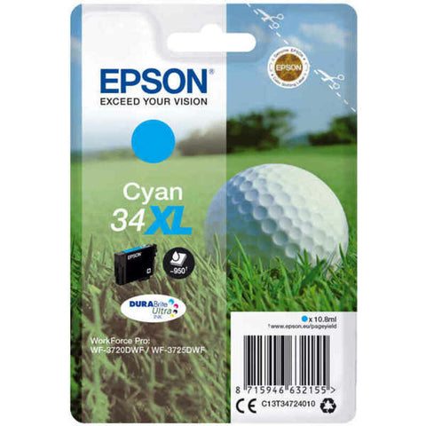 Original Ink Cartridge Epson 34XL Cyan Original Ink Cartridge Epson 34XL Cyan