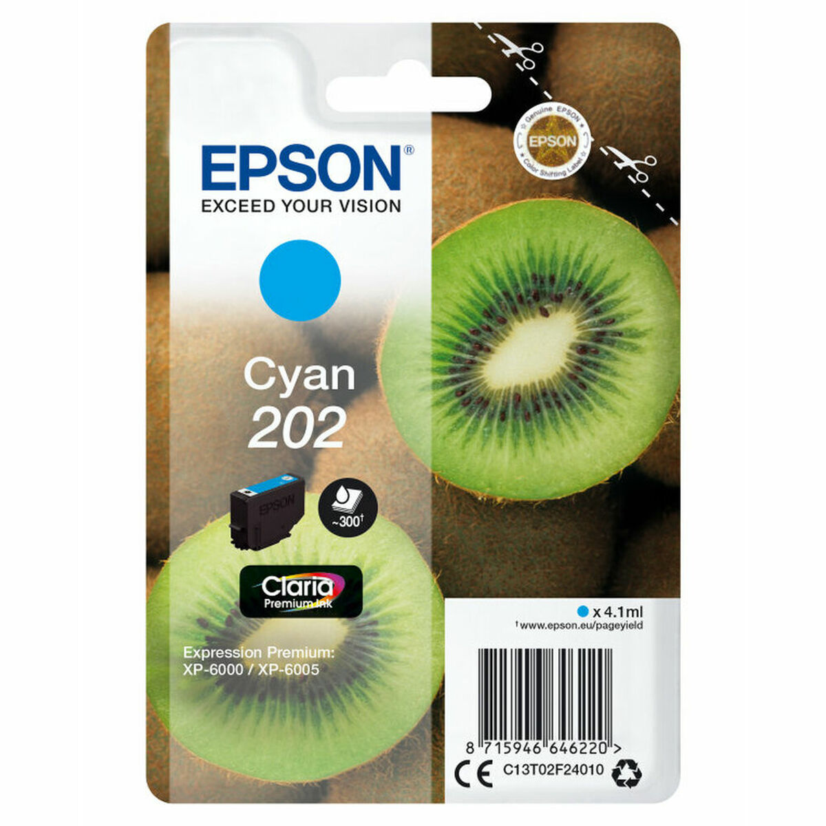 Original Ink Cartridge Epson C13T02F24020 Cyan Original Ink Cartridge Epson C13T02F24020 Cyan