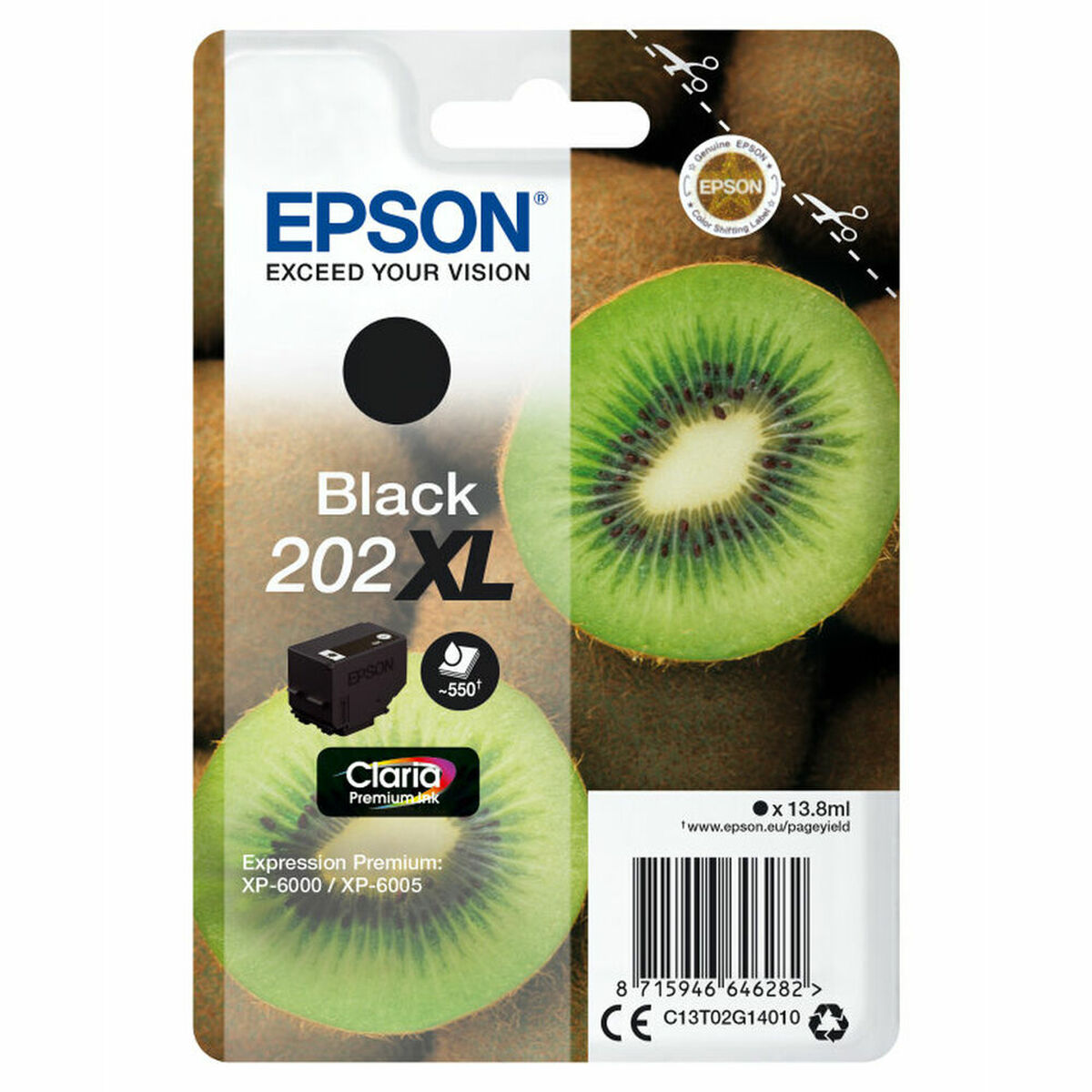 Original Ink Cartridge Epson C13T02G14010 Black Original Ink Cartridge Epson C13T02G14010 Black