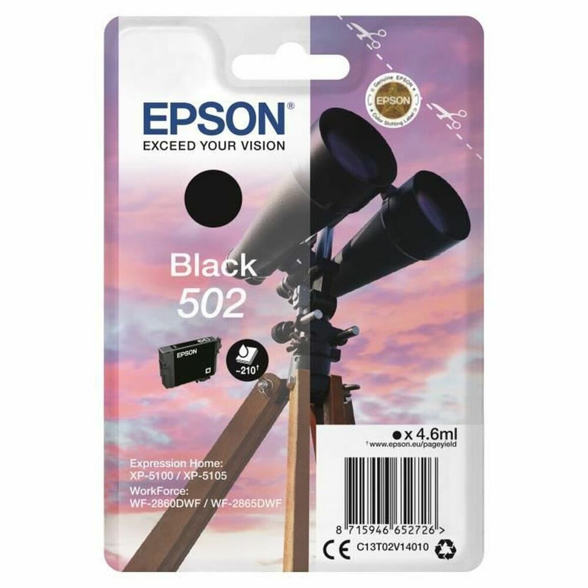 Original Ink Cartridge Epson C13T02V14020 Original Ink Cartridge Epson C13T02V14020