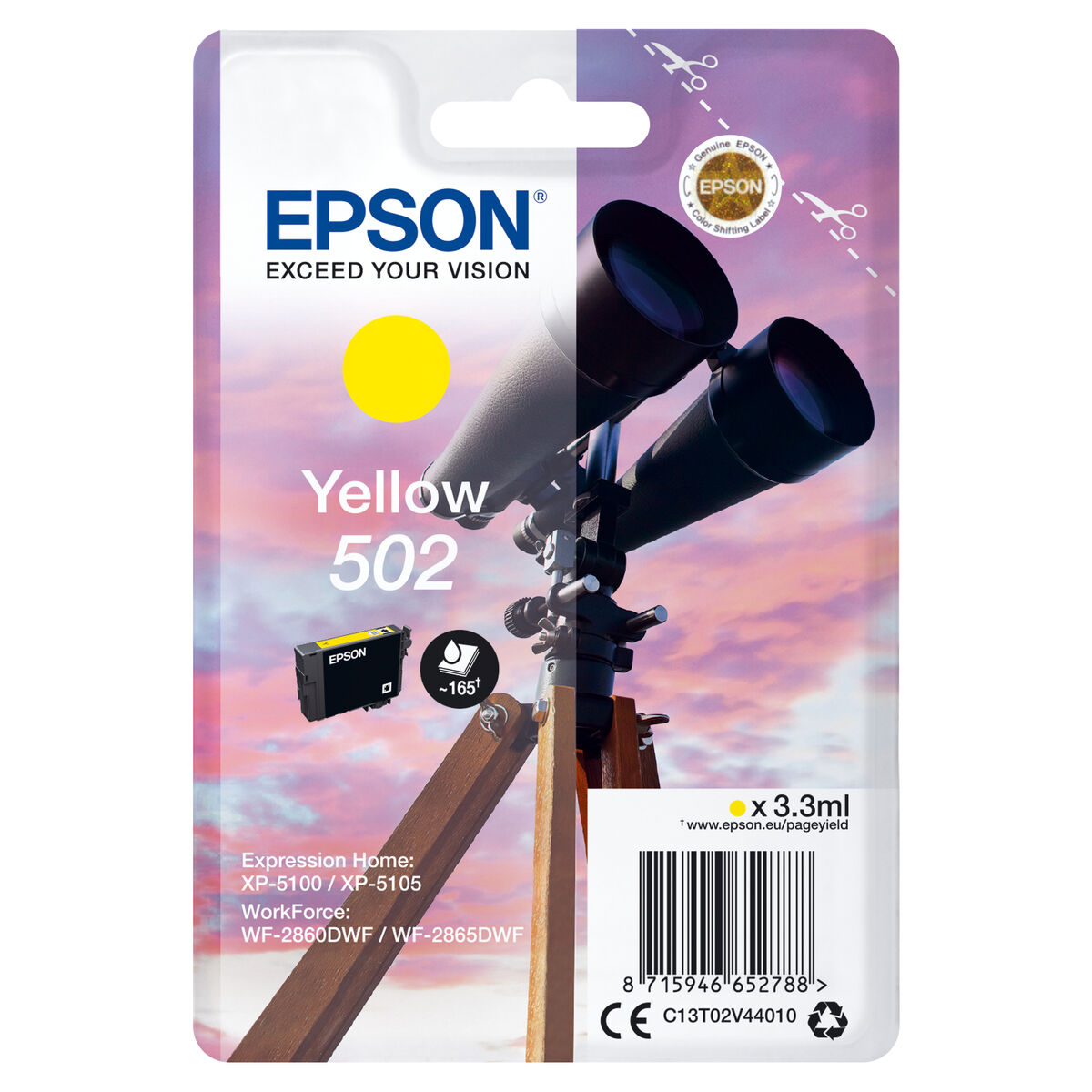 Original Ink Cartridge Epson C13T02V44010 Yellow Original Ink Cartridge Epson C13T02V44010 Yellow