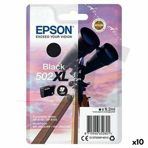 Original Ink Cartridge Epson 502XL Black (10 Units) Original Ink Cartridge Epson 502XL Black (10 Units)
