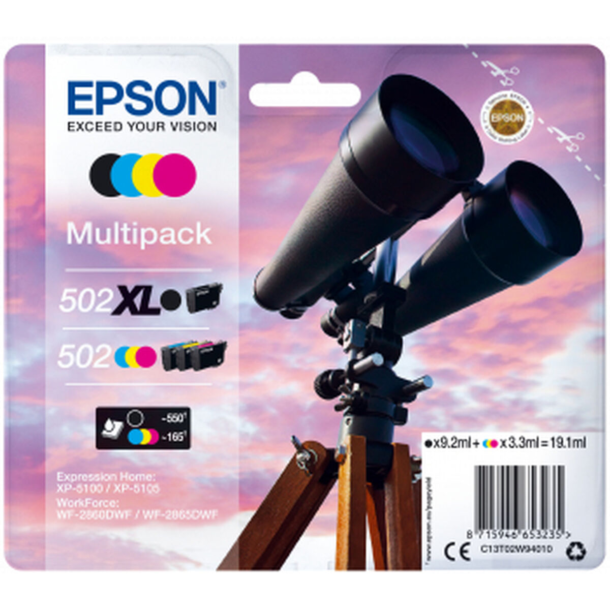 Original Ink Cartridge Epson 502 XL Black Original Ink Cartridge Epson 502 XL Black