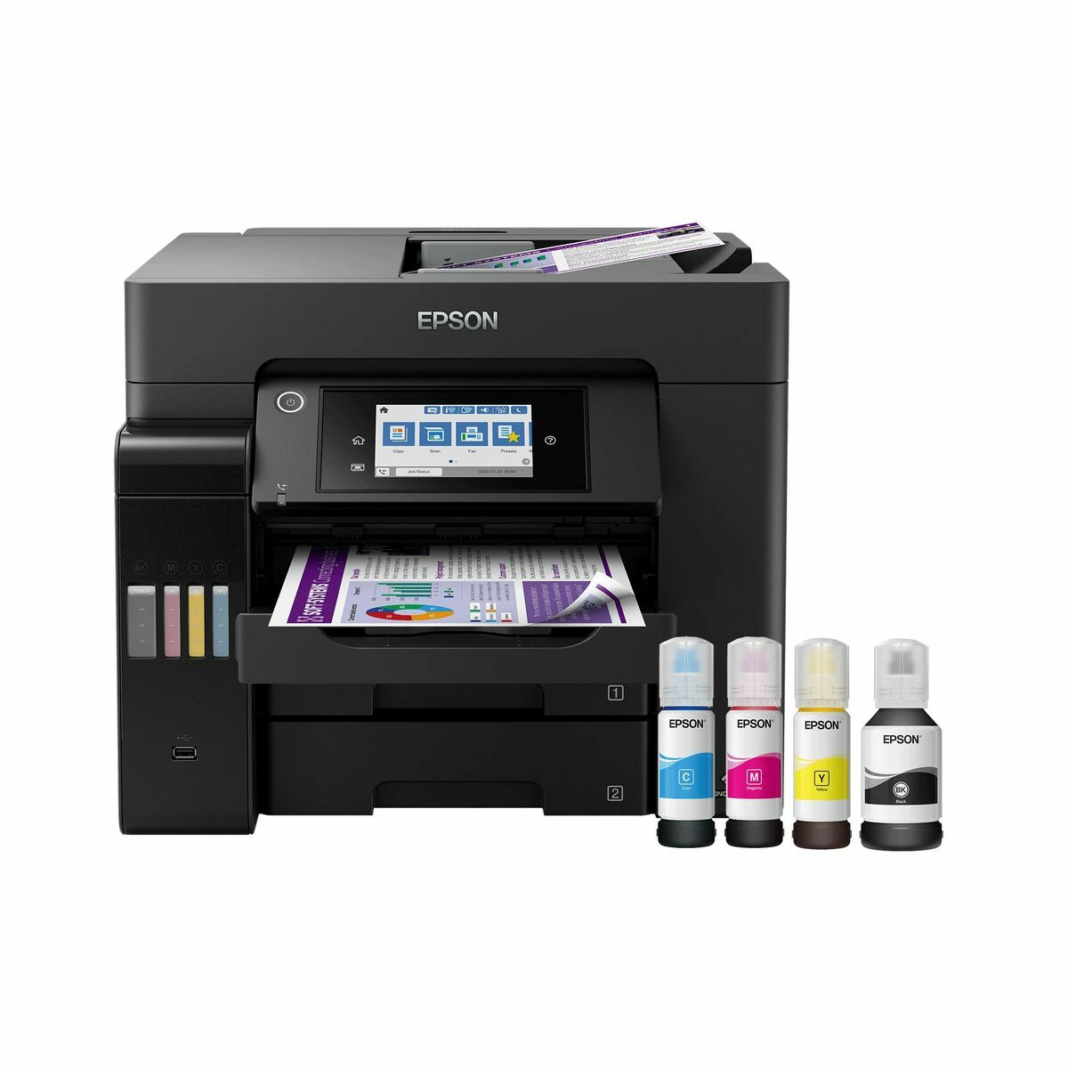 Multifunction Printer Epson EcoTank ET-5850 25 ppm WiFi Black Multifunction Printer Epson EcoTank ET-5850 25 ppm WiFi Black