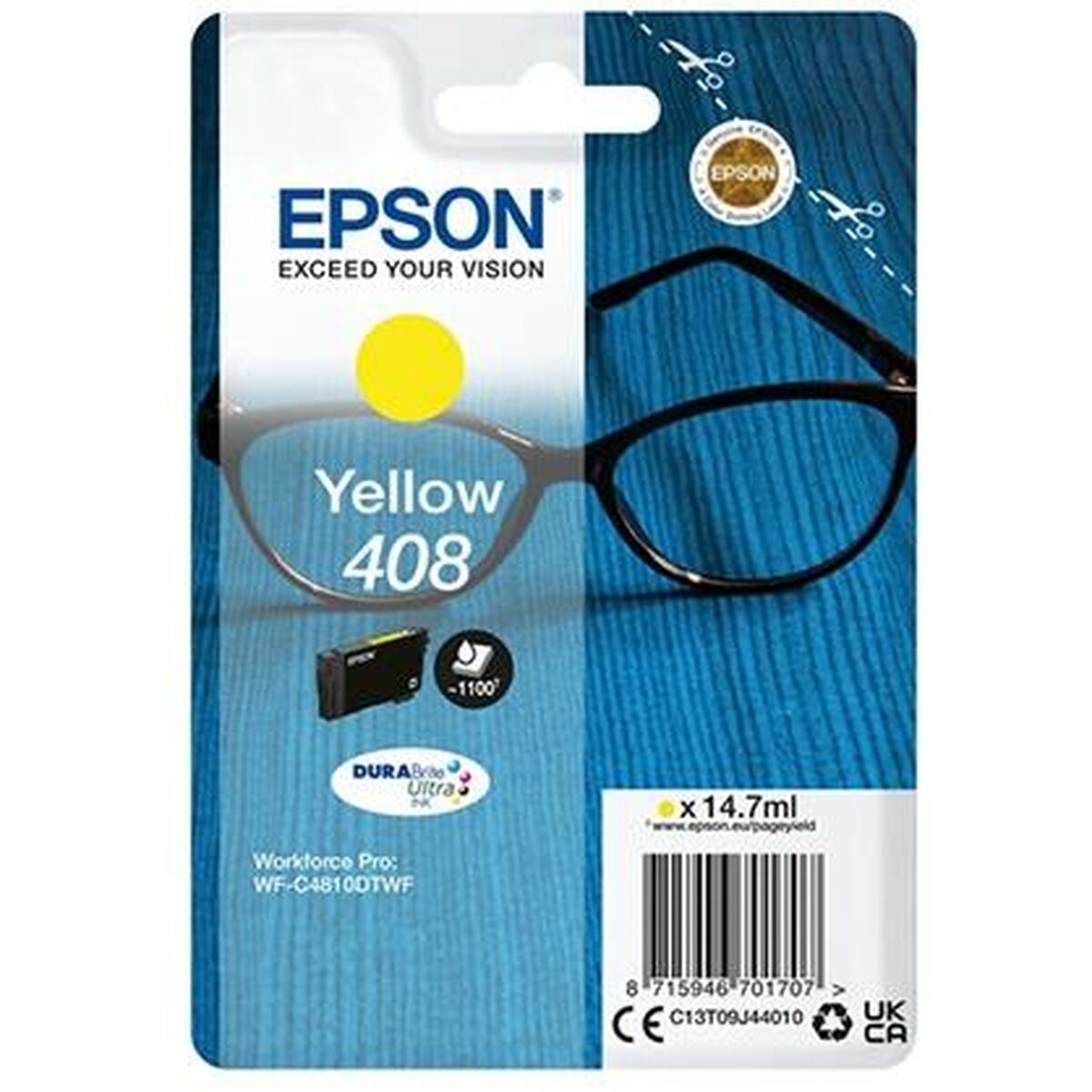 Original Ink Cartridge Epson 408 Yellow Black Original Ink Cartridge Epson 408 Yellow Black