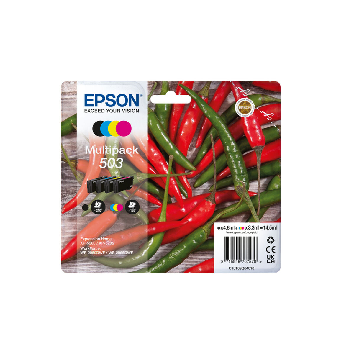 Original Ink Cartridge Epson 503 Multicolour Original Ink Cartridge Epson 503 Multicolour