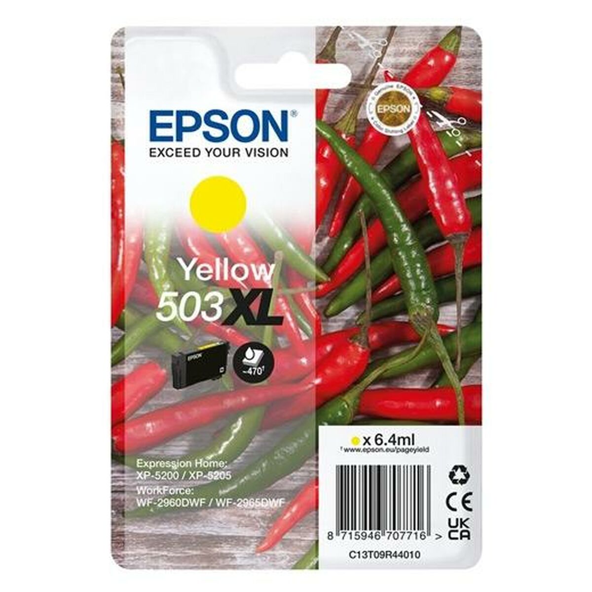 Original Ink Cartridge Epson 503XL Yellow Black Original Ink Cartridge Epson 503XL Yellow Black