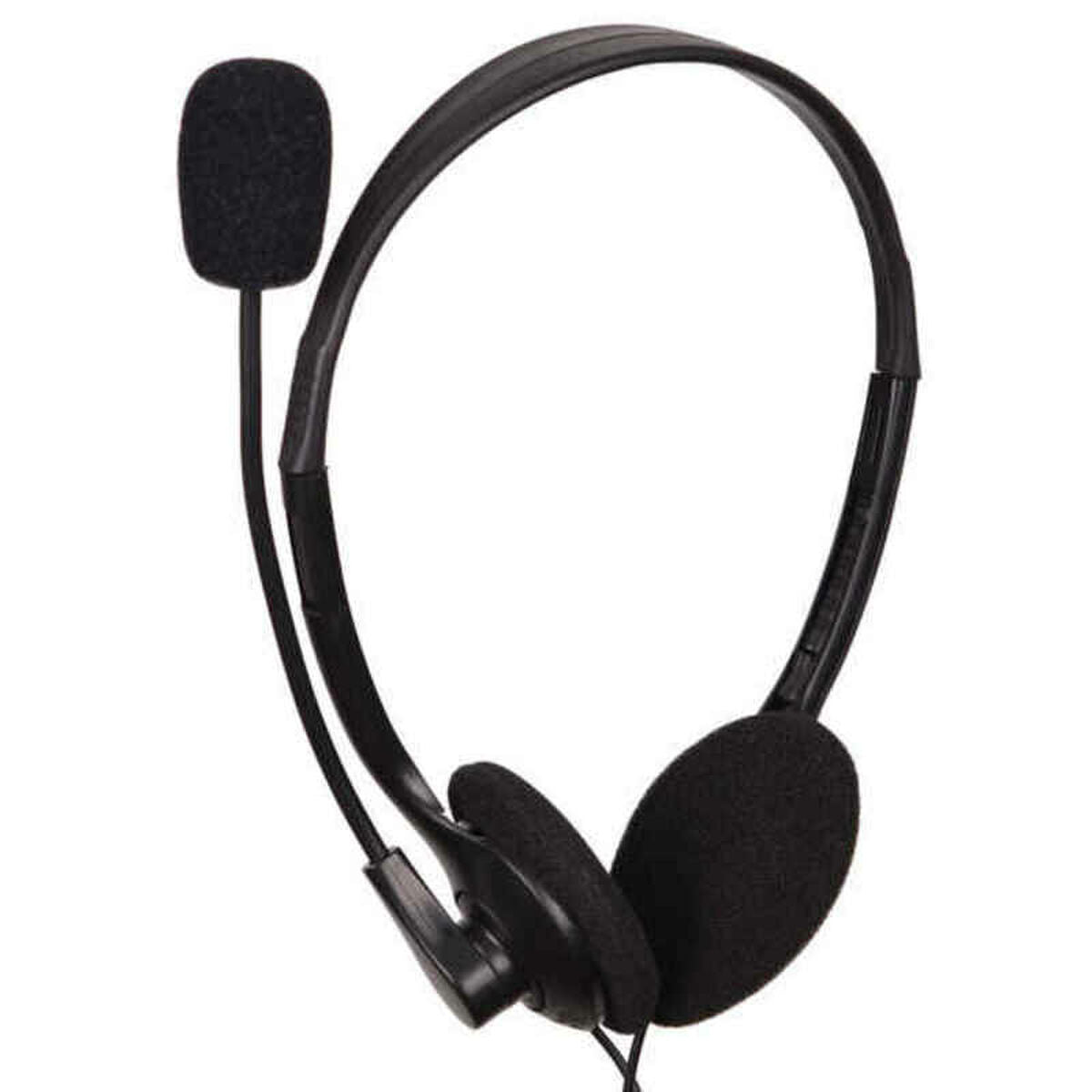 Headphones with Microphone GEMBIRD Control Vol Black Headphones with Microphone GEMBIRD Control Vol Black