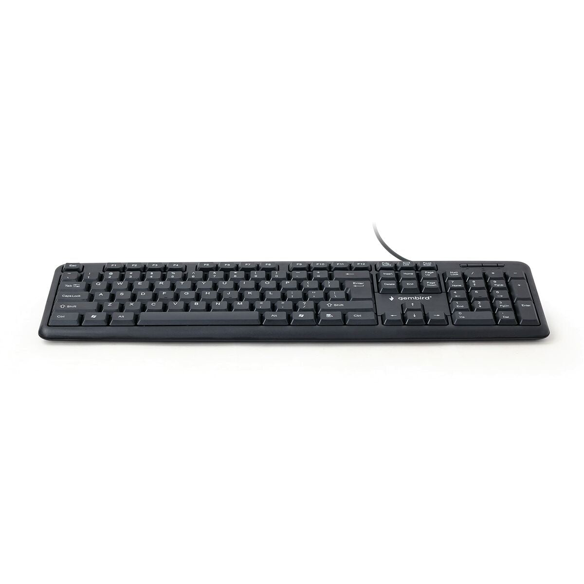 Keyboard GEMBIRD KB-U-103 Black Spanish Qwerty Keyboard GEMBIRD KB-U-103 Black Spanish Qwerty