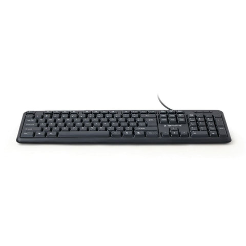 Keyboard GEMBIRD KB-U-103 Black Spanish Qwerty Keyboard GEMBIRD KB-U-103 Black Spanish Qwerty