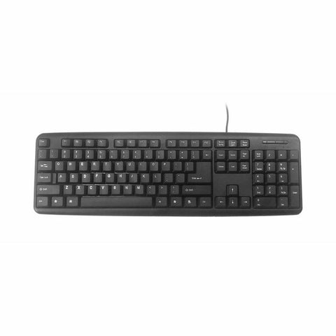 Keyboard GEMBIRD KB-U-103 Black Spanish Qwerty Keyboard GEMBIRD KB-U-103 Black Spanish Qwerty