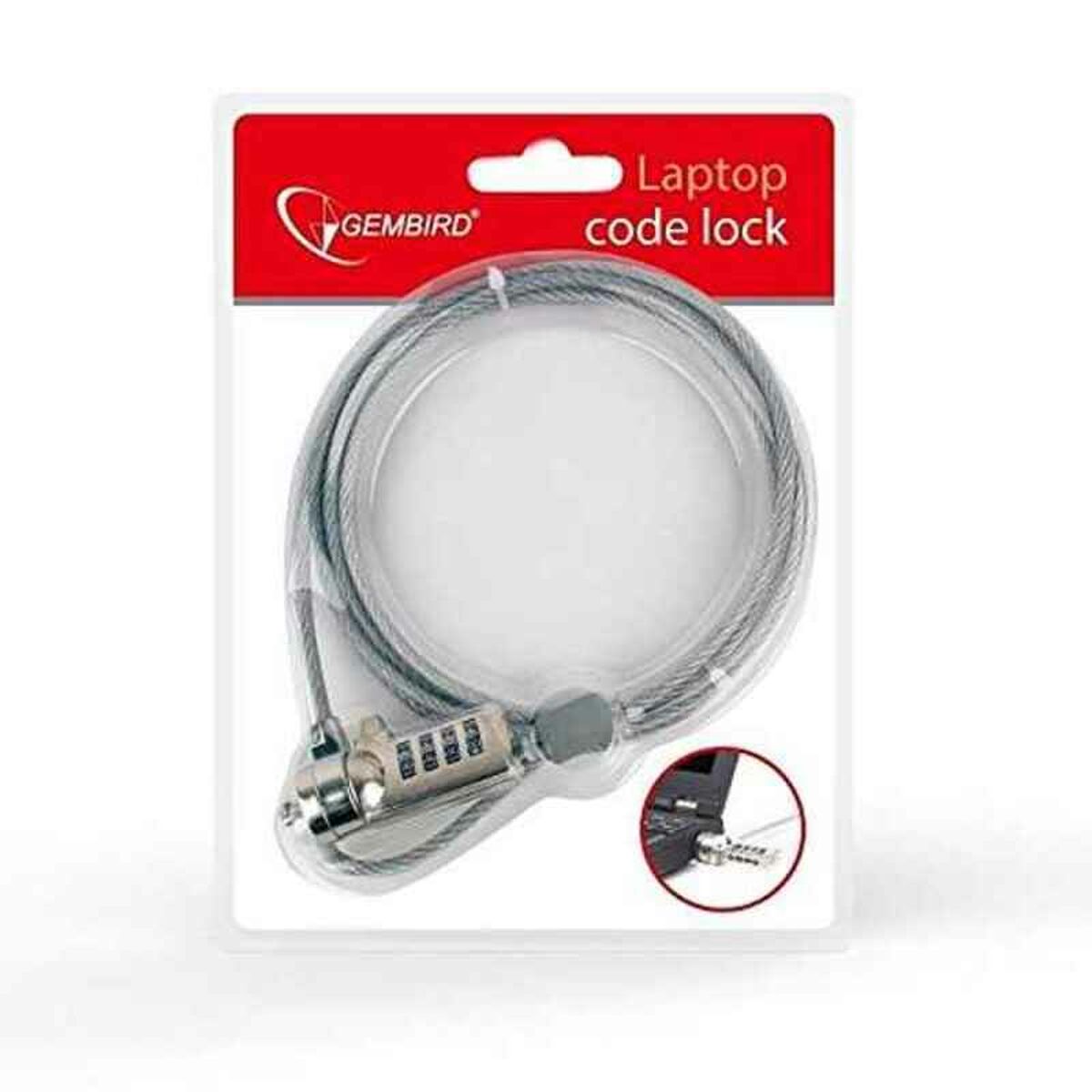 Security Cable GEMBIRD LK-CL-01 Security Cable GEMBIRD LK-CL-01