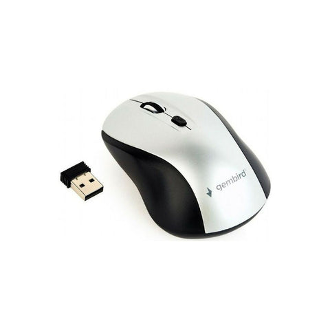 Wireless Mouse GEMBIRD MUSW-4B-02-BS White Black/Silver (1 Unit) Wireless Mouse GEMBIRD MUSW-4B-02-BS White Black/Silver (1 Unit)