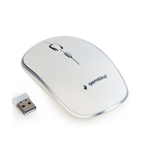 Optical Wireless Mouse GEMBIRD MUSW-4B-01-W White (1 Unit) Optical Wireless Mouse GEMBIRD MUSW-4B-01-W White (1 Unit)