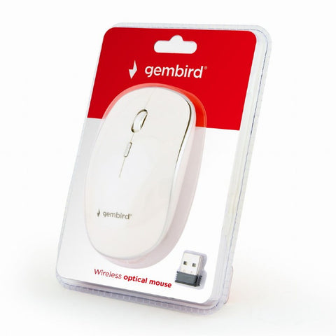 Optical Wireless Mouse GEMBIRD MUSW-4B-01-W White (1 Unit) Optical Wireless Mouse GEMBIRD MUSW-4B-01-W White (1 Unit)