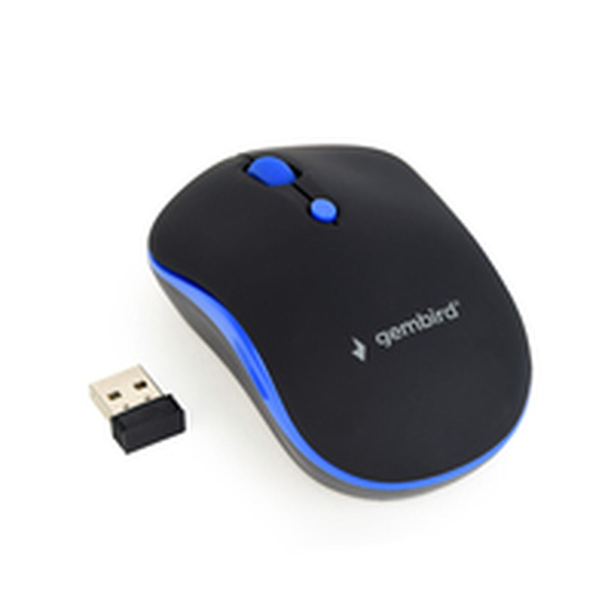 Optical Wireless Mouse GEMBIRD MUSW-4B-03-B Black/Blue (1 Unit) Optical Wireless Mouse GEMBIRD MUSW-4B-03-B Black/Blue (1 Unit)