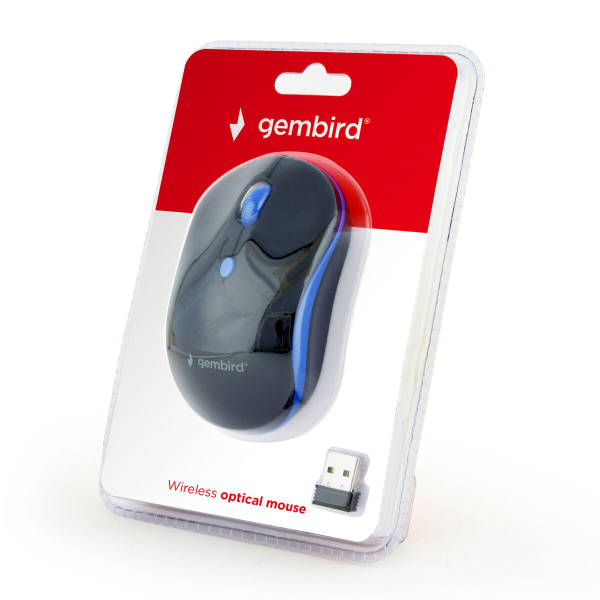 Optical Wireless Mouse GEMBIRD MUSW-4B-03-B Black/Blue (1 Unit) Optical Wireless Mouse GEMBIRD MUSW-4B-03-B Black/Blue (1 Unit)