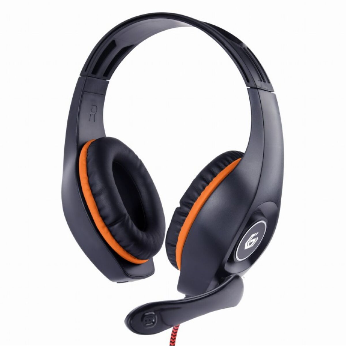 Headphones with Microphone GEMBIRD GHS-05-O Orange Black/Orange Headphones with Microphone GEMBIRD GHS-05-O Orange Black/Orange