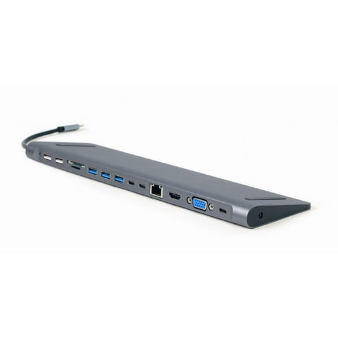 USB Hub GEMBIRD A-CM-COMBO9-01 Grey USB Hub GEMBIRD A-CM-COMBO9-01 Grey