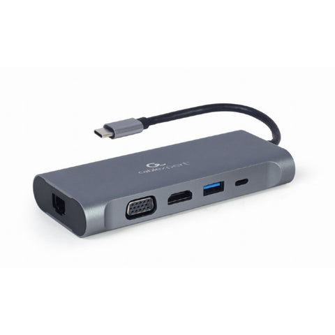 USB Hub GEMBIRD A-CM-COMBO7-01 Grey USB Hub GEMBIRD A-CM-COMBO7-01 Grey