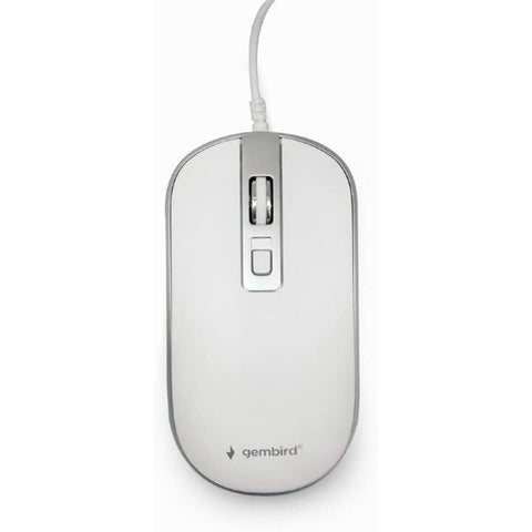 Mouse with Cable and Optical Sensor GEMBIRD MUS-4B-06-WS 1200 DPI Mouse with Cable and Optical Sensor GEMBIRD MUS-4B-06-WS 1200 DPI