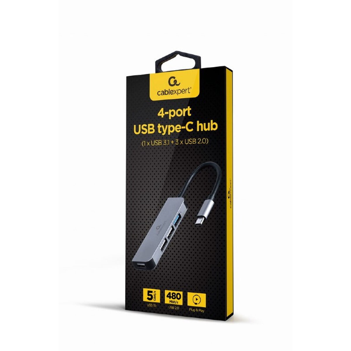 USB Hub GEMBIRD UHB-CM-U3P1U2P3-01 USB Hub GEMBIRD UHB-CM-U3P1U2P3-01