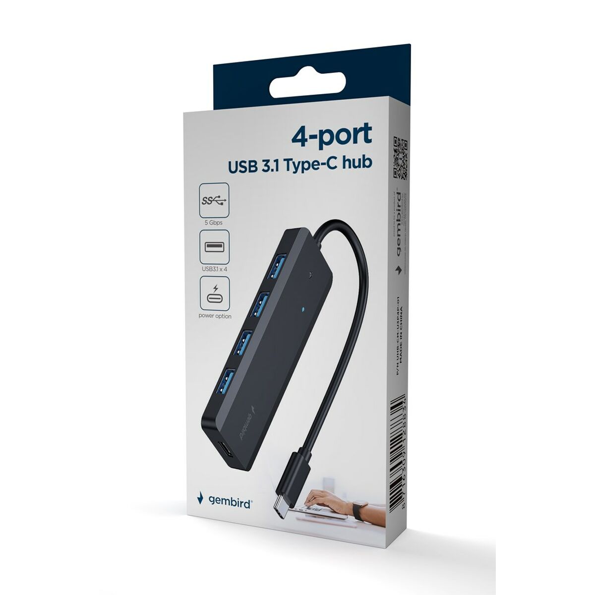 USB Hub GEMBIRD UHB-CM-U3P4P-01 USB Hub GEMBIRD UHB-CM-U3P4P-01