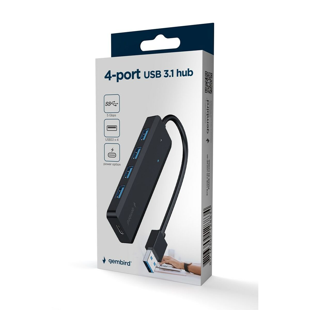 USB Hub GEMBIRD UHB-U3P4P-02 USB Hub GEMBIRD UHB-U3P4P-02