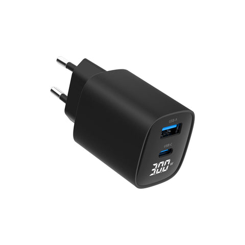 Wall Charger GEMBIRD TA-UC-PDQC30LCD-BK-01 Black 30 W Wall Charger GEMBIRD TA-UC-PDQC30LCD-BK-01 Black 30 W