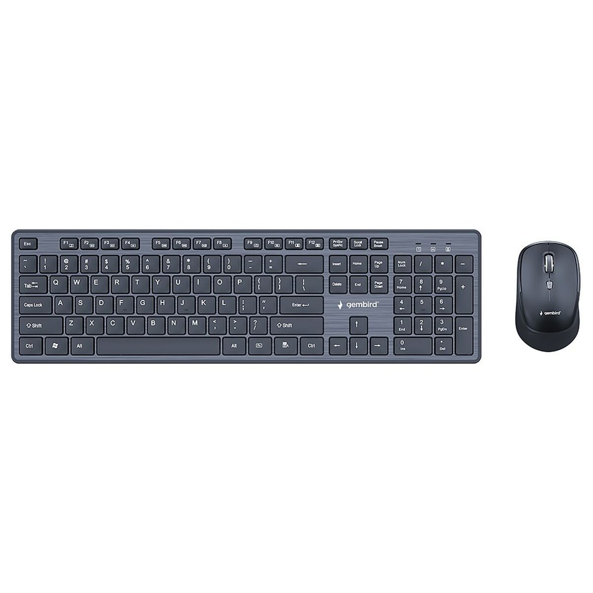 Keyboard and Wireless Mouse GEMBIRD KBS-WCH-04 Black English QWERTY Keyboard and Wireless Mouse GEMBIRD KBS-WCH-04 Black English QWERTY