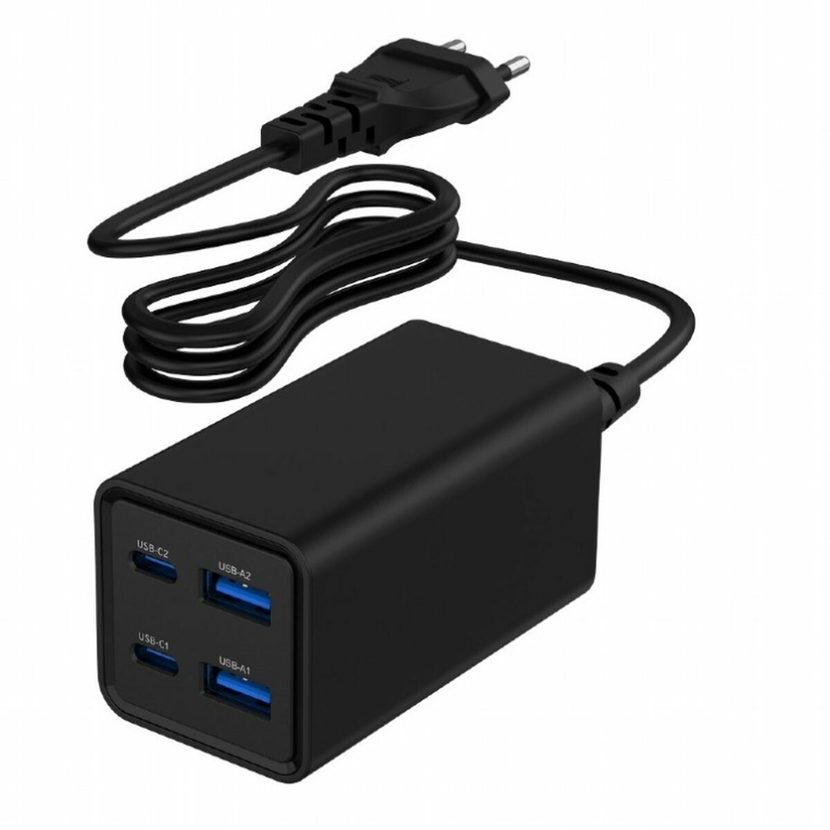 Wall Charger GEMBIRD TA-UC-2A2C-PD65-01-BK Wall Charger GEMBIRD TA-UC-2A2C-PD65-01-BK