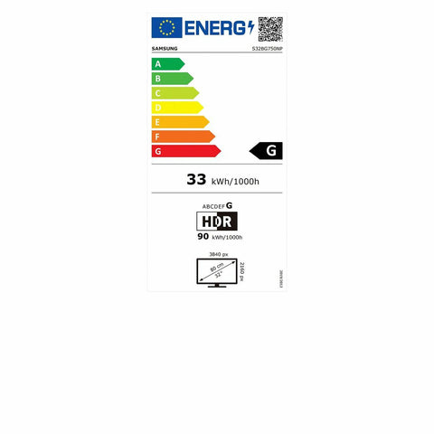 Monitor Samsung S32BG750NP 4K Ultra HD 165 Hz Monitor Samsung S32BG750NP 4K Ultra HD 165 Hz