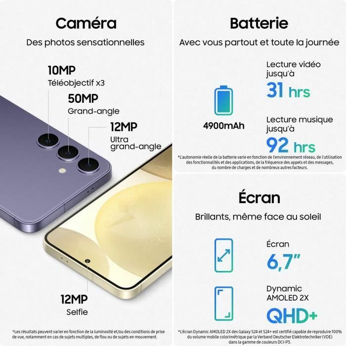 Smartphone Samsung Galaxy S24+ 6,7" 12 GB RAM 256 GB Purple Violet Smartphone Samsung Galaxy S24+ 6,7" 12 GB RAM 256 GB Purple Violet