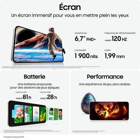 Smartphone Samsung Galaxy S24 FE 5G 6,2" 8 GB RAM 128 GB Steel Smartphone Samsung Galaxy S24 FE 5G 6,2" 8 GB RAM 128 GB Steel