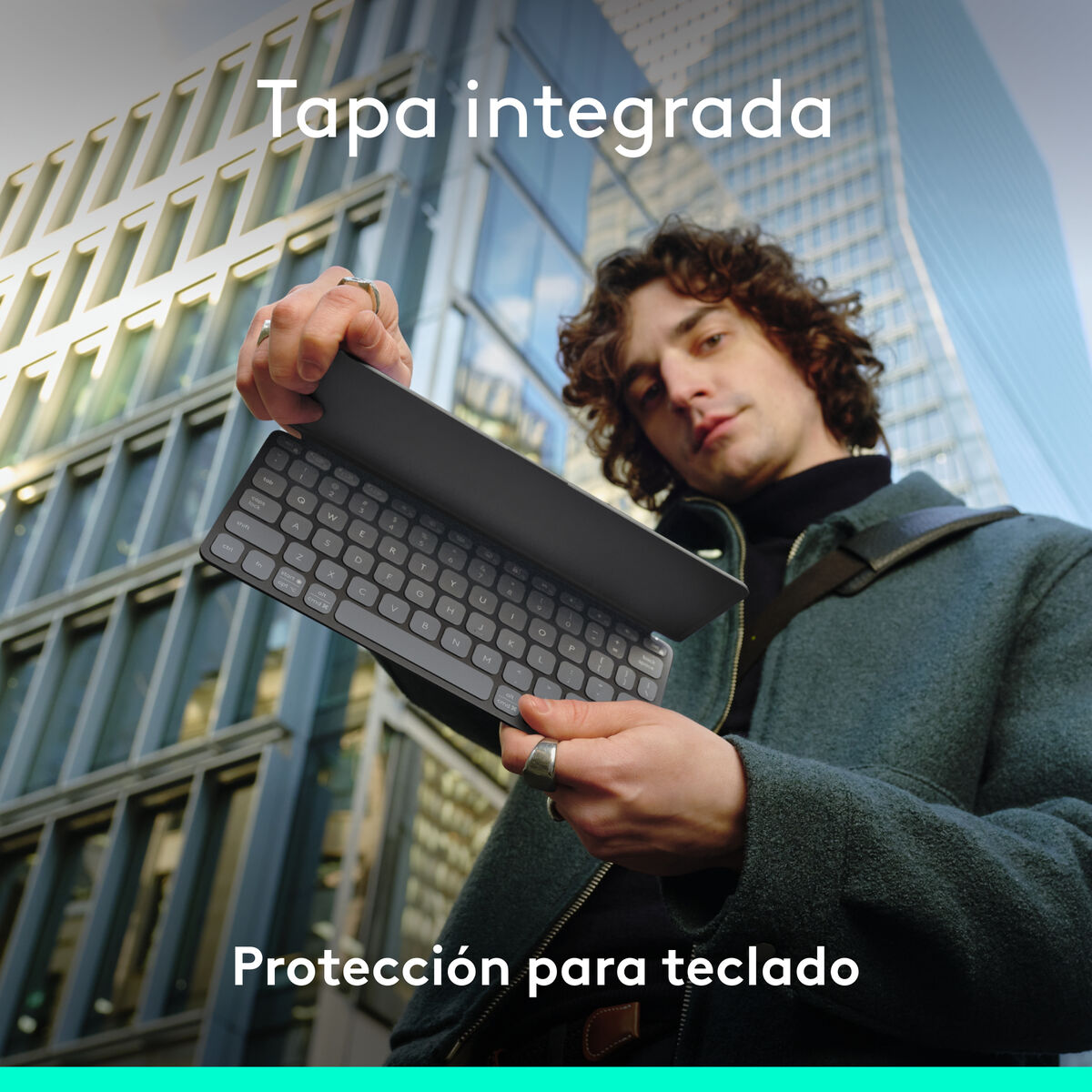 Keyboard Logitech 920-012973 Graphite Spanish QWERTY Keyboard Logitech 920-012973 Graphite Spanish QWERTY