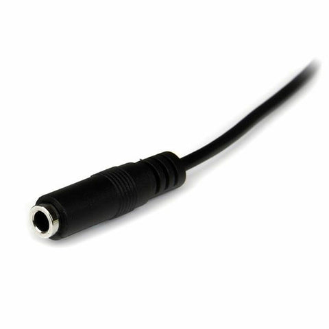 Jack Extension Cable (3.5 mm) Startech MU1MMFS              Black 1 m Jack Extension Cable (3.5 mm) Startech MU1MMFS              Black 1 m