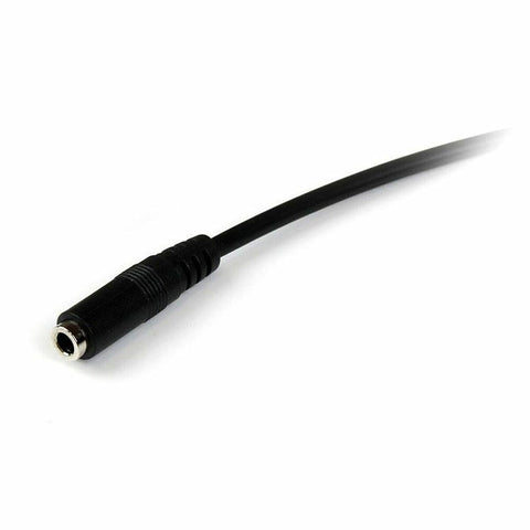 Jack Extension Cable (3.5 mm) Startech MUHSMF1M             Black 1 m Jack Extension Cable (3.5 mm) Startech MUHSMF1M             Black 1 m