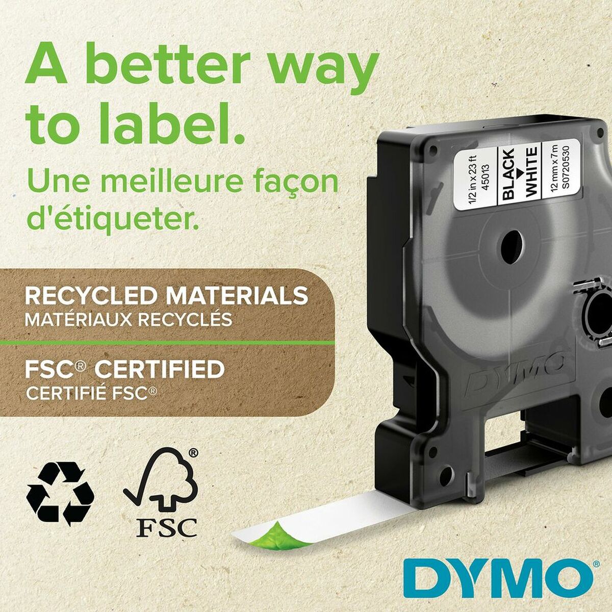 Laminated Tape for Labelling Machines Dymo LM D1 Black/Red Laminated Tape for Labelling Machines Dymo LM D1 Black/Red