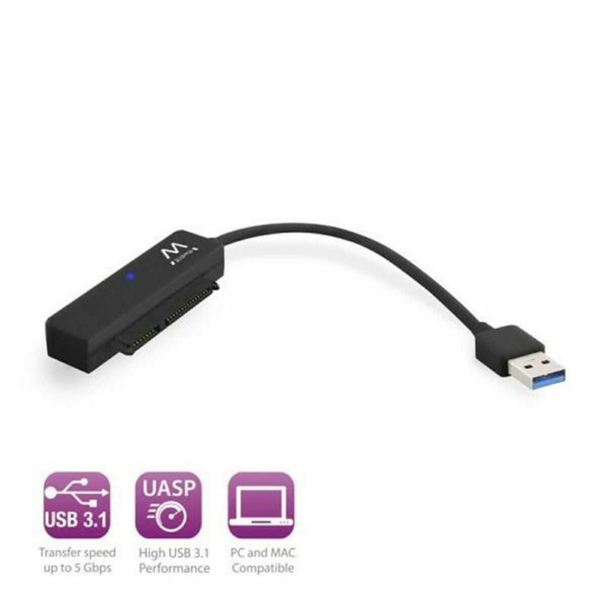 USB to SATA Hard Disk Adaptor Ewent EW7017 2,5" USB 3.0 USB to SATA Hard Disk Adaptor Ewent EW7017 2,5" USB 3.0