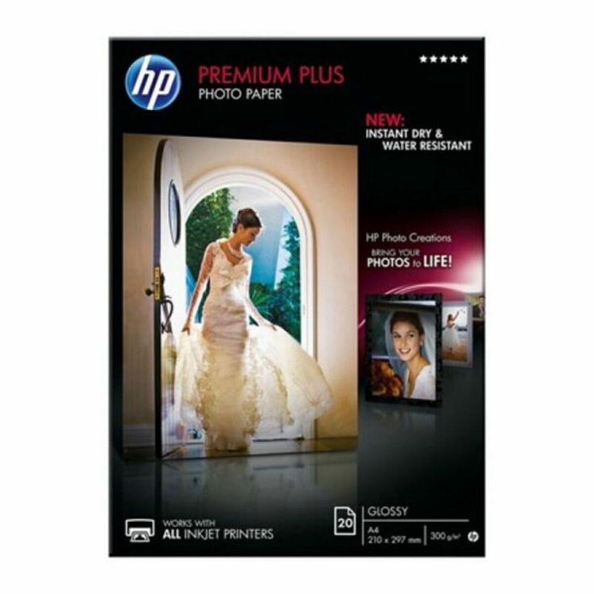 Glossy Photo Paper HP Premium Plus CR672A A4 Glossy Photo Paper HP Premium Plus CR672A A4