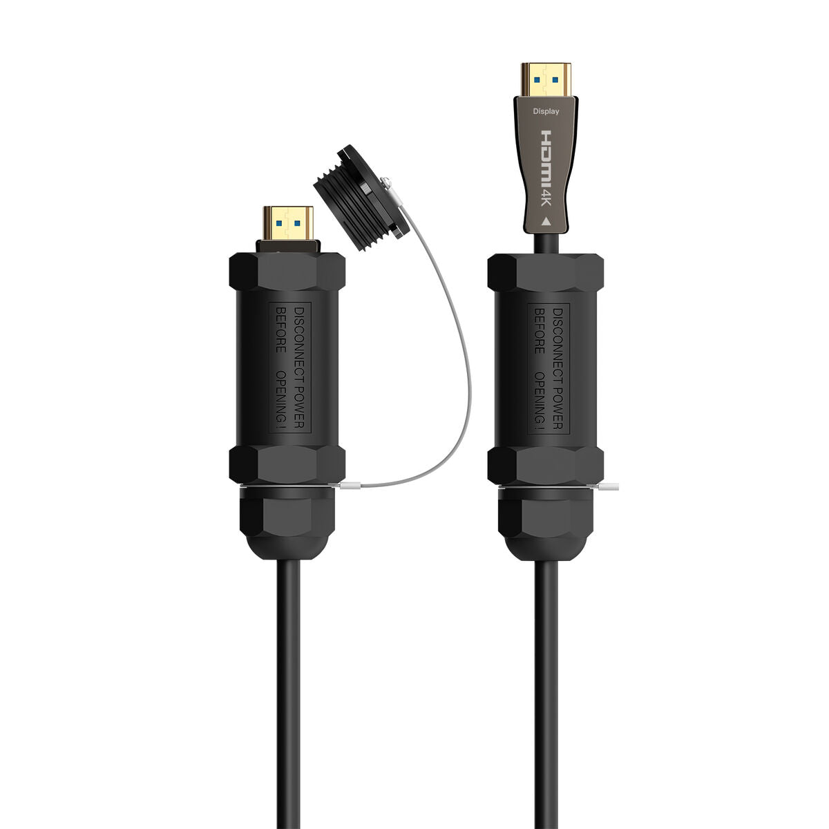 HDMI Cable Aisens V2.1 AOC Black 50 m HDMI Cable Aisens V2.1 AOC Black 50 m